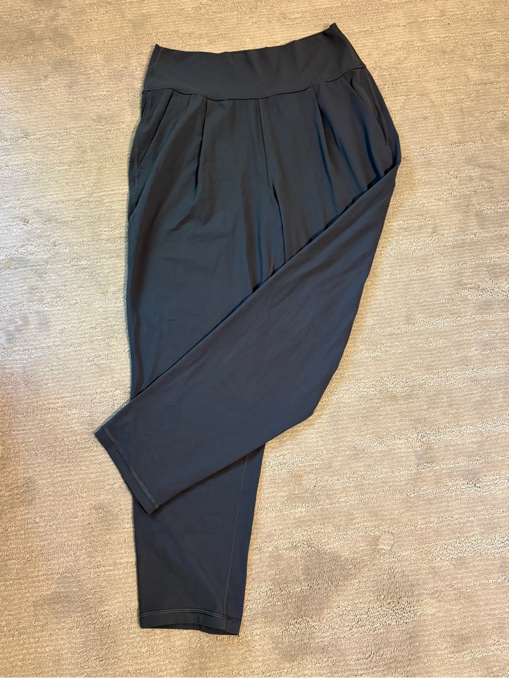 Athleta Elation Straight Leg High Waist Pants Blue/Gray Size S Athleisure Yoga